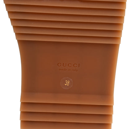 Gucci Canvas GG Monogram Angelina Platform Slide Sandals 38 Beige Ruggine 6 of 9