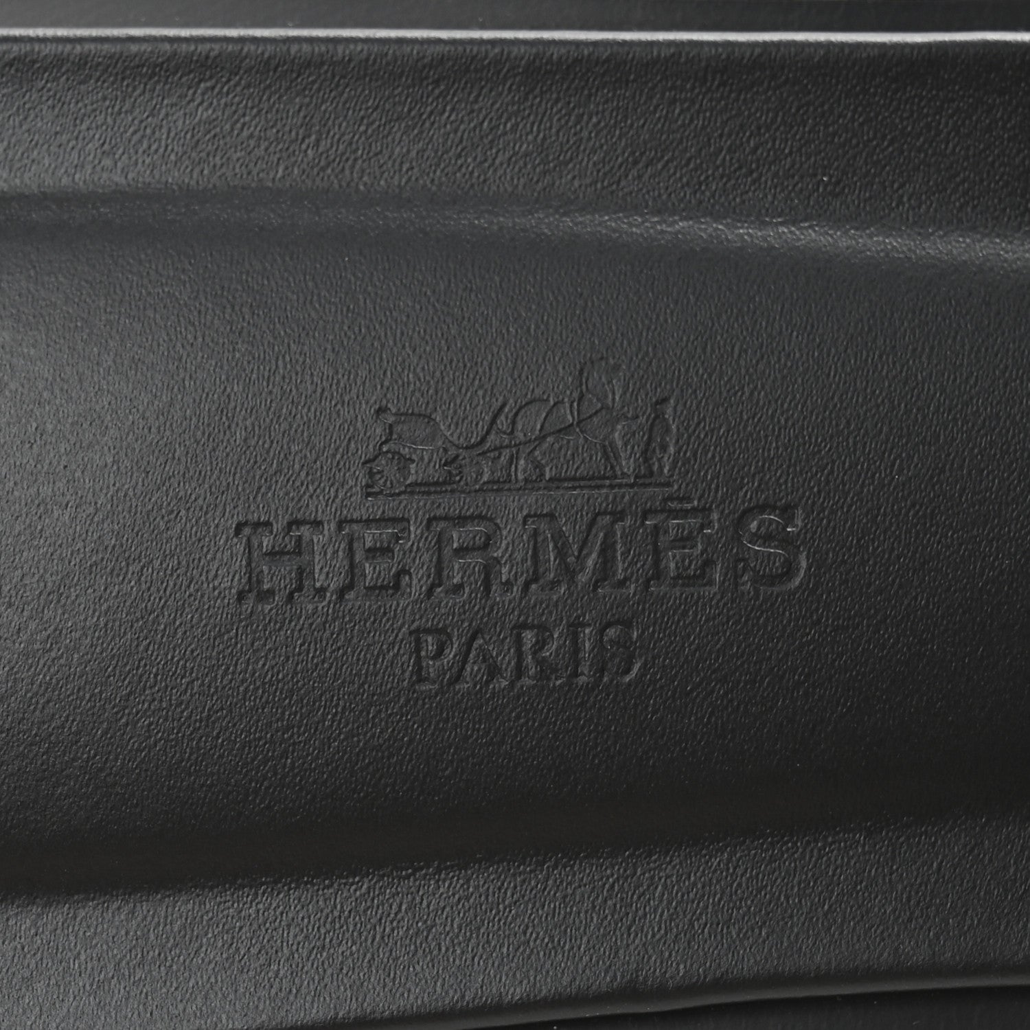 Hermes Box Calfskin Oran Sandals 38 Black 8 of 10