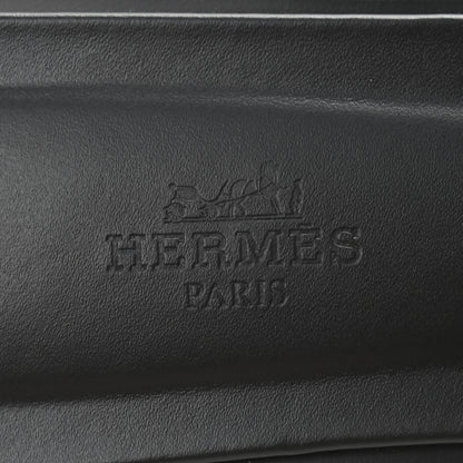 Hermes Box Calfskin Oran Sandals 38 Black 8 of 10