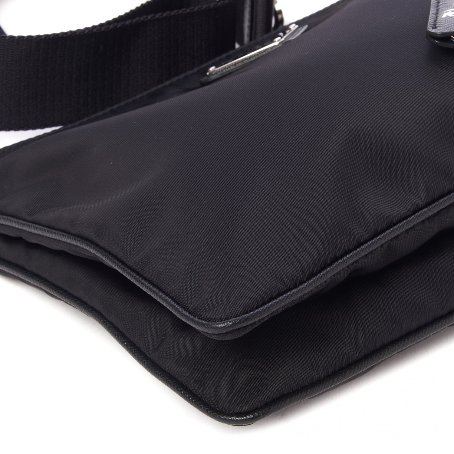 Prada Re-Nylon Saffiano Re-Edition 2000 Double Zip Crossbody Bag Black 6 of 9