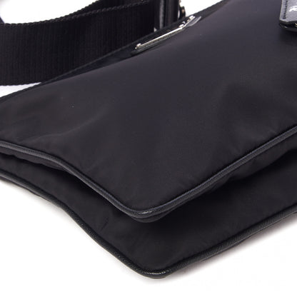 Prada Re-Nylon Saffiano Re-Edition 2000 Double Zip Crossbody Bag Black 6 of 9