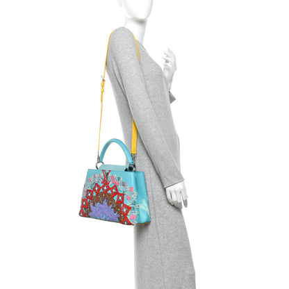 Louis Vuitton Calfskin Lizard Artycapucines Tschabalala Self PM Multicolor 2 of 10