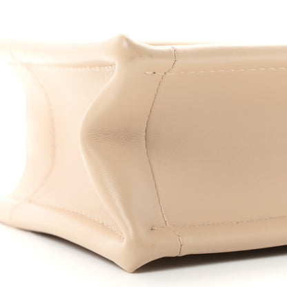 Christian Dior Calfskin Macrocannage Mini Book Tote Powder Beige 9 of 11
