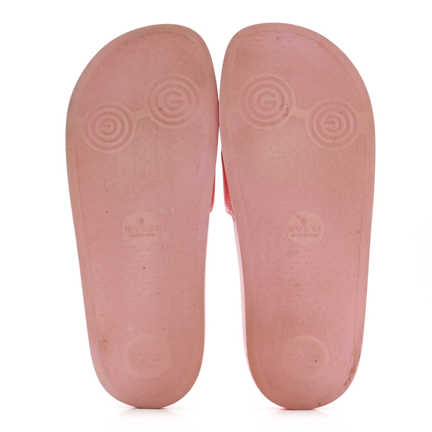 GG Supreme Monogram Slide Sandals 39 Cotton Candy Dark Cotton Candy