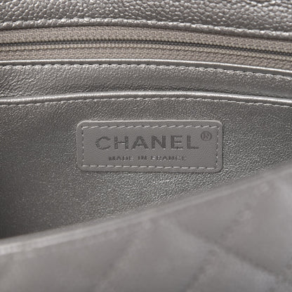Chanel Metallic Caviar Quilted Mini Rectangular Flap Silver 8 of 10