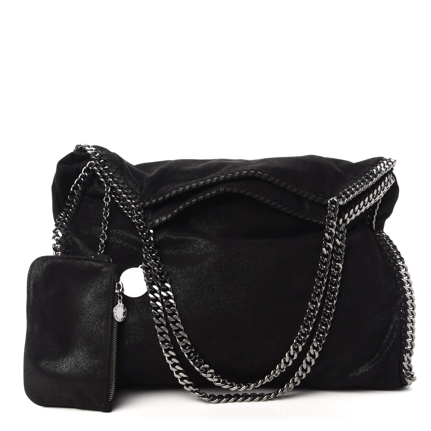 Stella McCartney Shaggy Deer Big Falabella Tote Black 1 of 10
