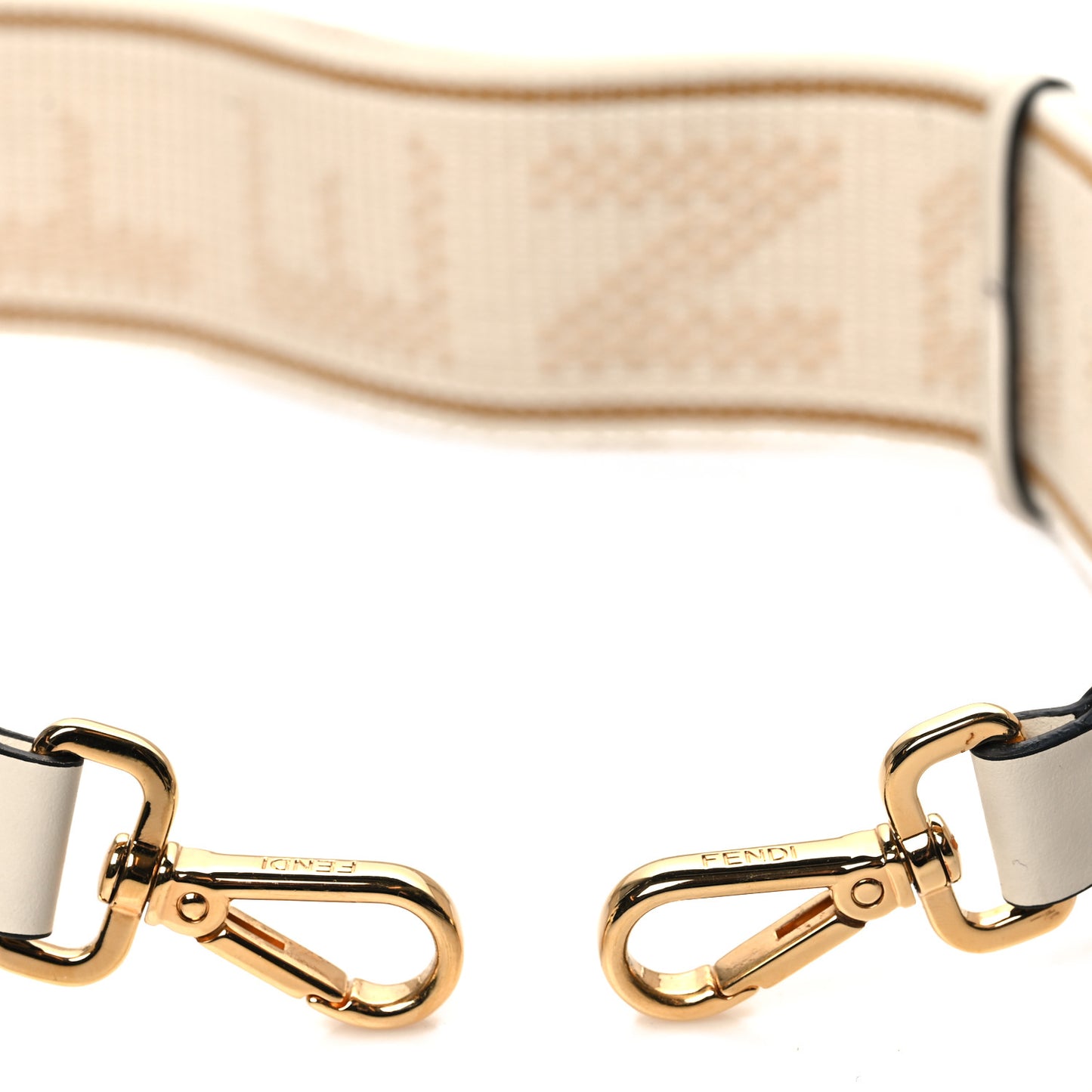 Cannete Ribbon Poly Vitello Century Logo Adjustable Strap You White Garza Ecru