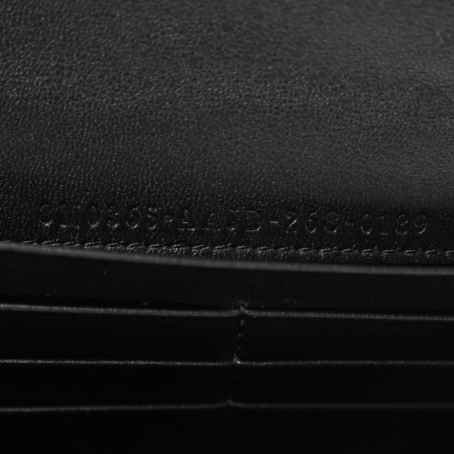 Nappa Matisse FF Embossed Continental Wallet On Chain Black Black