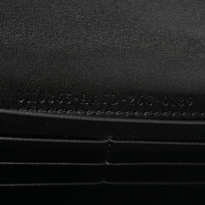 Fendi Nappa Matisse FF Embossed Continental Wallet On Chain Black Black 7 of 12