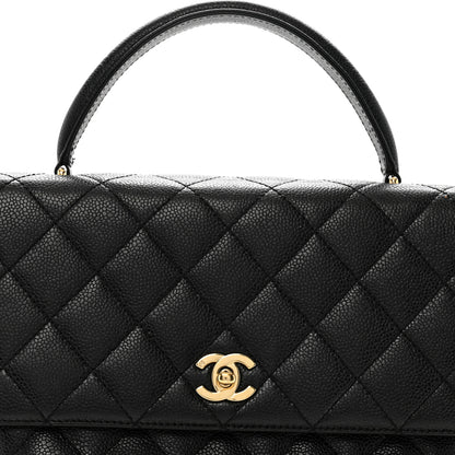Chanel Caviar Quilted Jumbo Kelly Flap Black 9 of 11