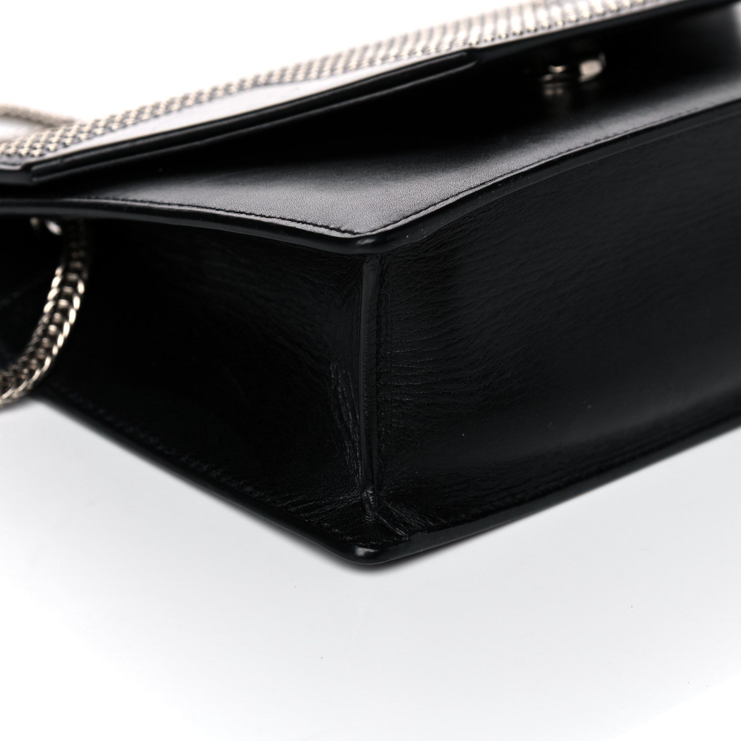 Saint Laurent Calfskin Studded Medium Betty Black 10 of 18