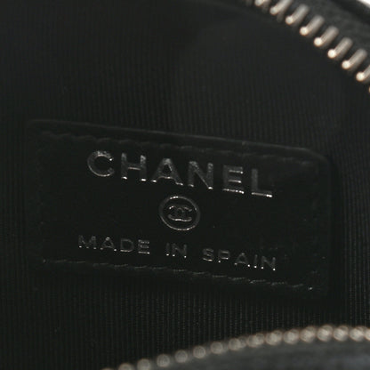 Chanel Iridescent Caviar Quilted Zip Around Classic Coin Purse Black 6 of 8