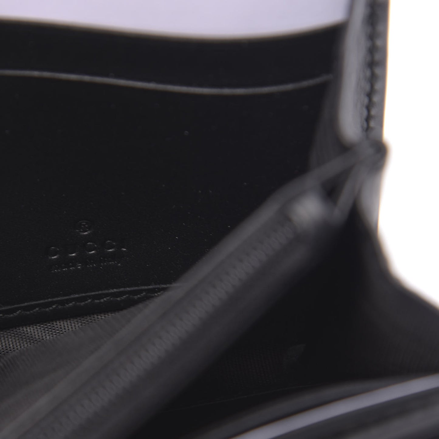Suede Patent GG Web Ophidia Continental Wallet Black