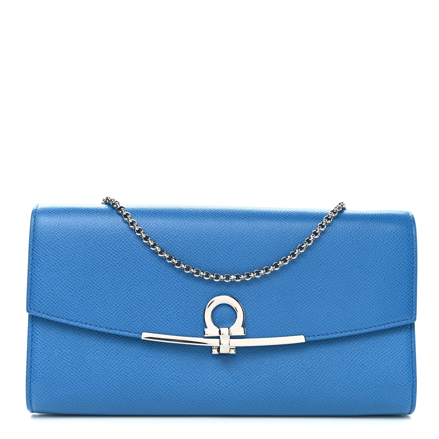 Printed Calfskin Gancini Icona Mini Bag Blue
