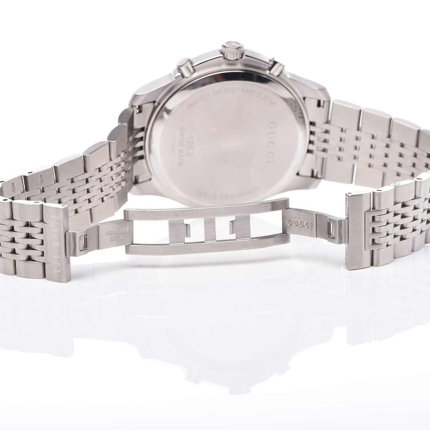 Stainless Steel 46mm G-Timeless Chronograph Quartz Watch Black