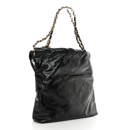 Chanel Shiny Calfskin Quilted Small Chanel 22 Black 4 of 11