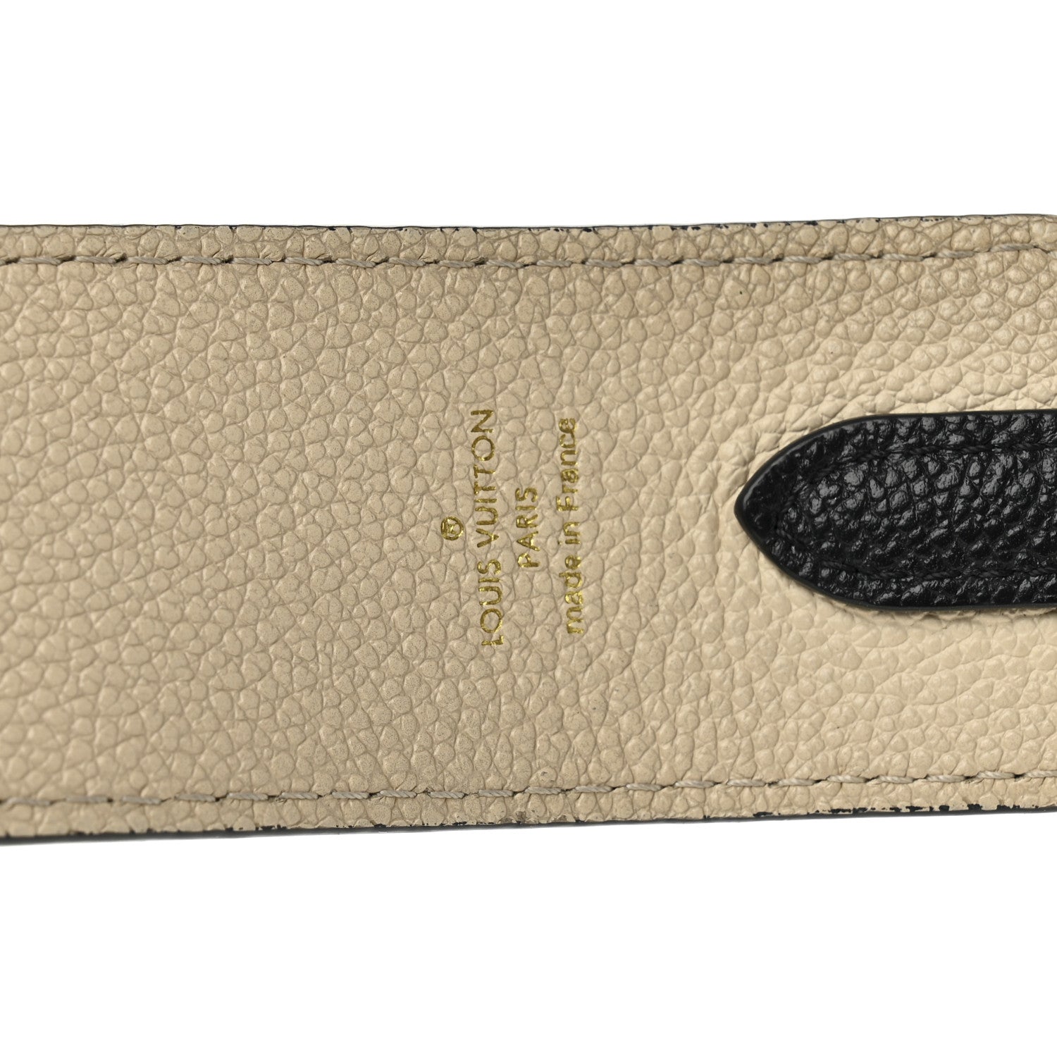 Louis Vuitton Empreinte Monogram Bandouliere Shoulder Strap Black Beige 3 of 5