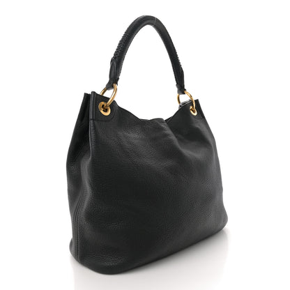 Prada Vitello Daino Hobo Black 3 of 13