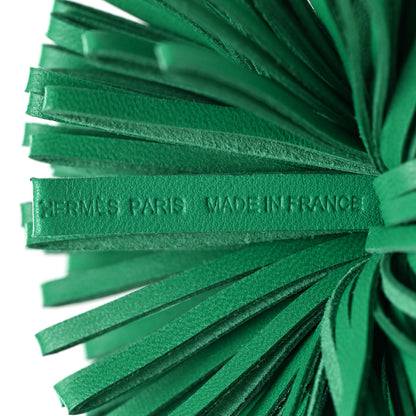 Hermes Lambskin Carmen Tassel Key Holder Menthe 3 of 4