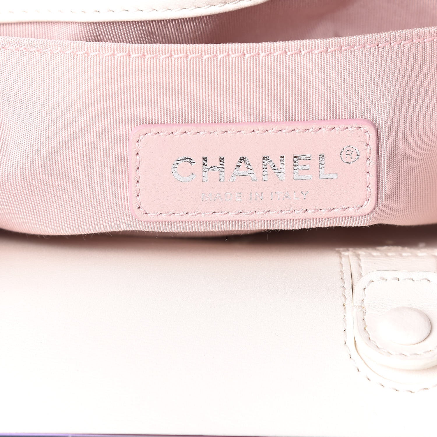 Chanel Lambskin LED Iridescent Metal Small Boy Flap White Multicolor 6 of 11