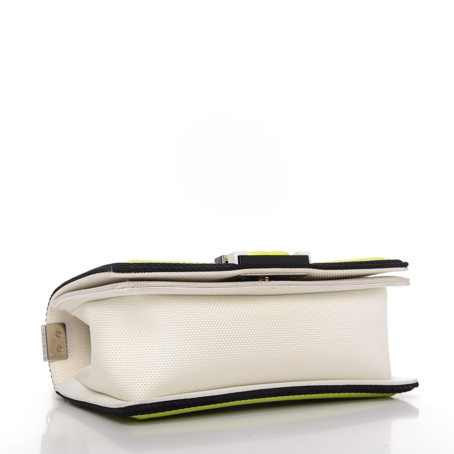 Chanel Canvas Quilted Small Fluo Boy Flap White Black Yellow 4 of 10