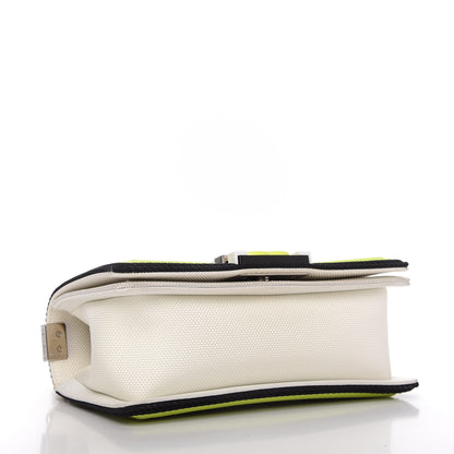 Chanel Canvas Quilted Small Fluo Boy Flap White Black Yellow 4 of 10