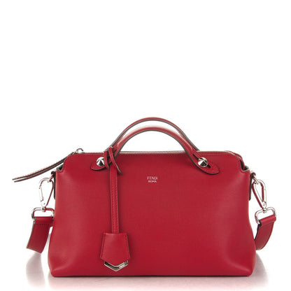 Fendi Vitello Dolce Marmol Medium By The Way Boston Bag Ciliegia 1 of 7