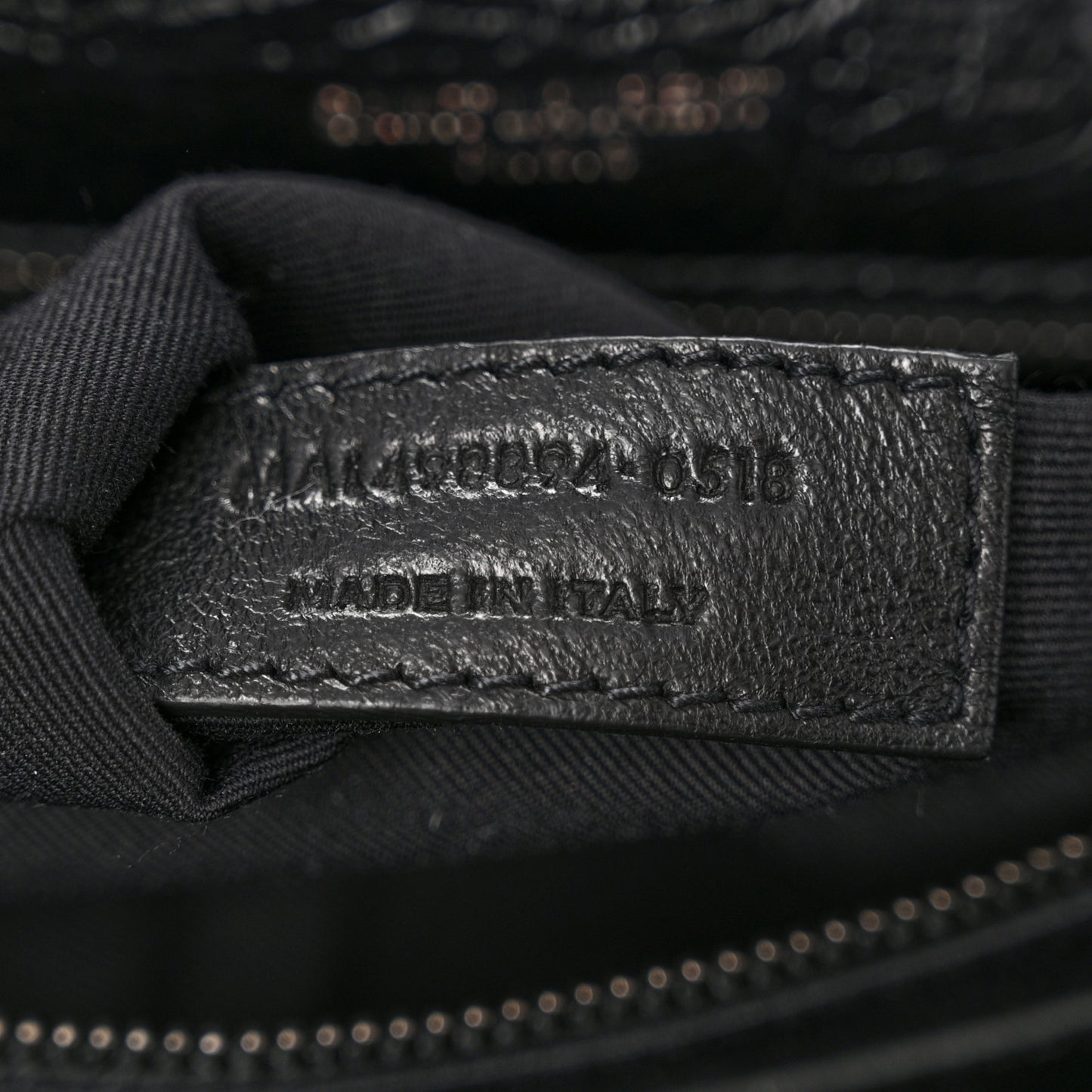 Crinkled Calfskin Matelasse Monogram Medium Niki Chain Satchel Black