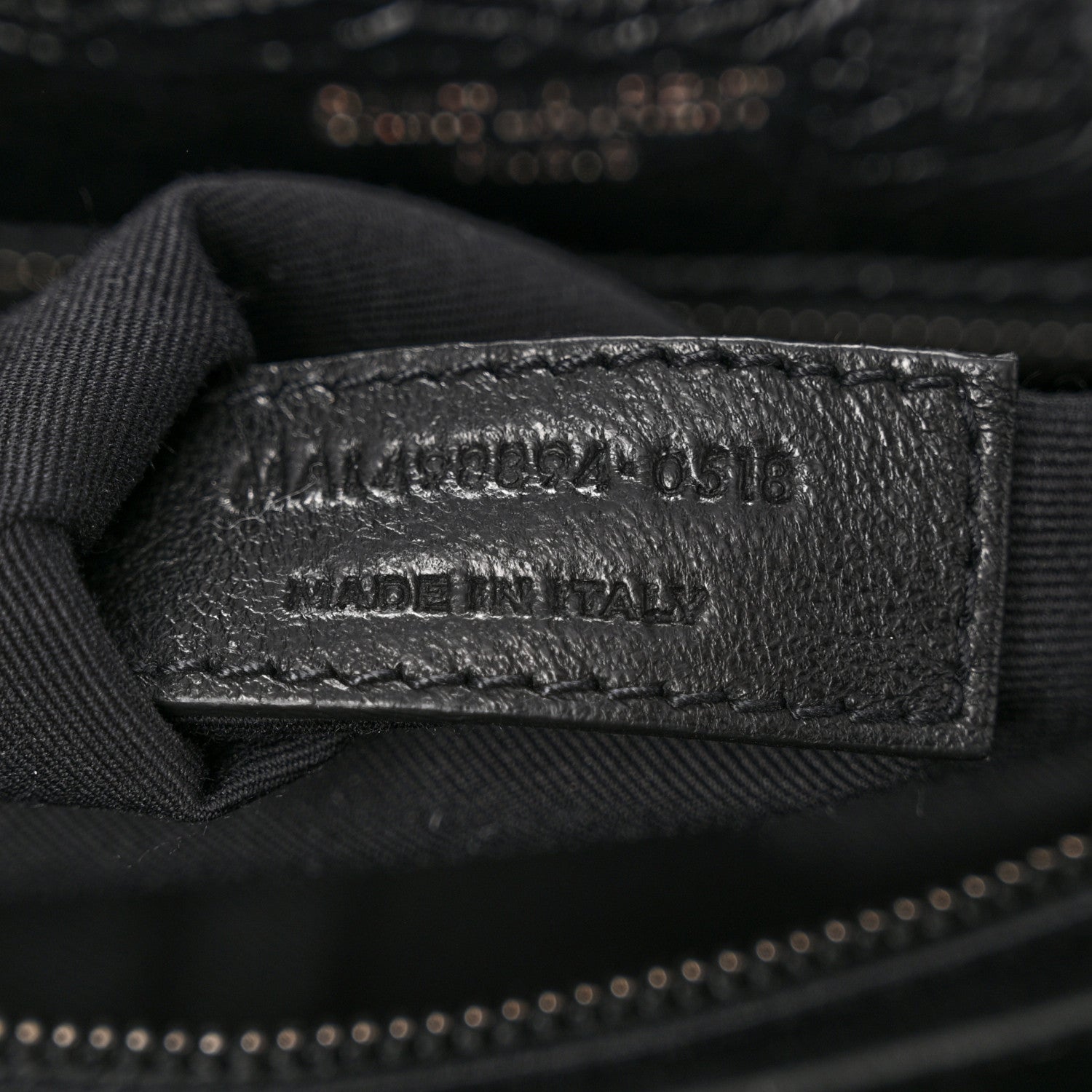 Saint Laurent Crinkled Calfskin Matelasse Monogram Medium Niki Chain Satchel Black 7 of 10
