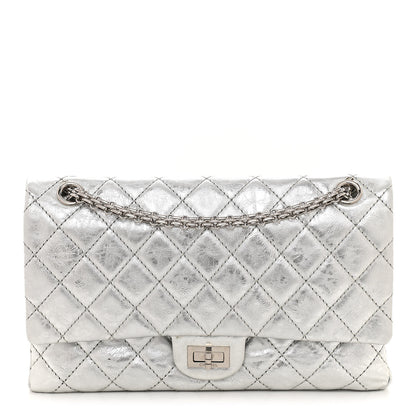 Chanel Metallic Aged Calfskin Quilted 2.55 Reissue 226 Flap Silver 1 of 10