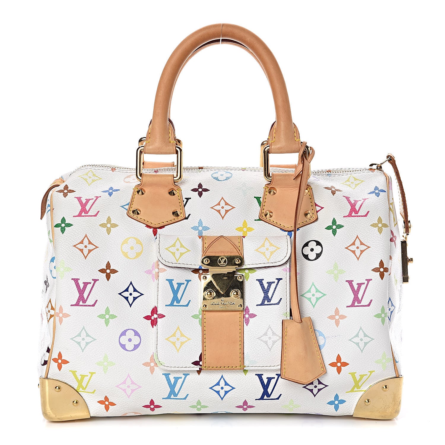 Louis Vuitton Monogram Multicolor Speedy 30 White 1 of 8