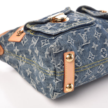 Louis Vuitton Monogram Denim Baggy PM Blue 8 of 9