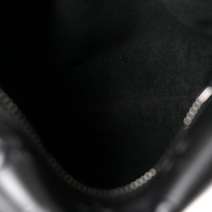 Louis Vuitton Calfskin Debossed Monogram Side Trunk Black 5 of 9