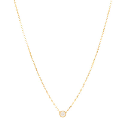 Cartier 18K Yellow Gold Diamond LM D'Amour Pendant Necklace 1 of 5