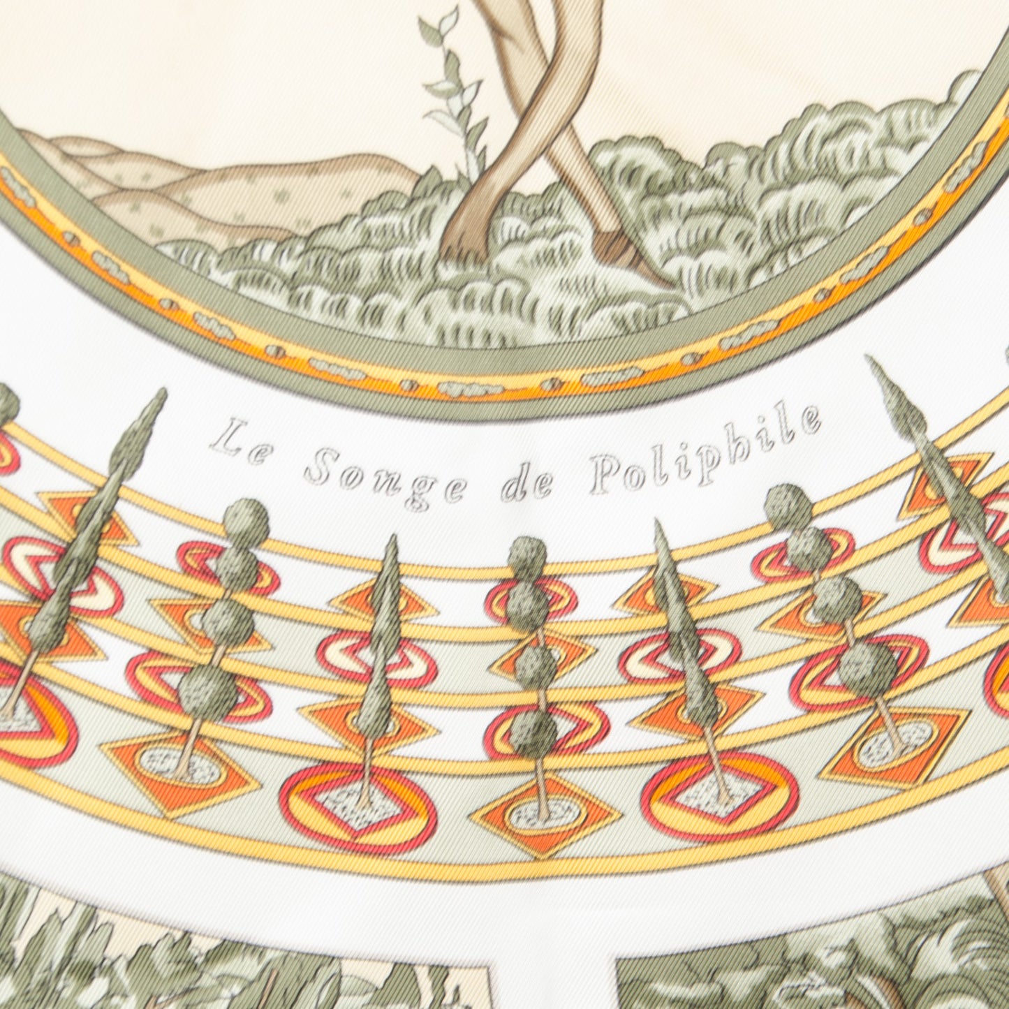 Silk Le Songe de Poliphile Scarf 90