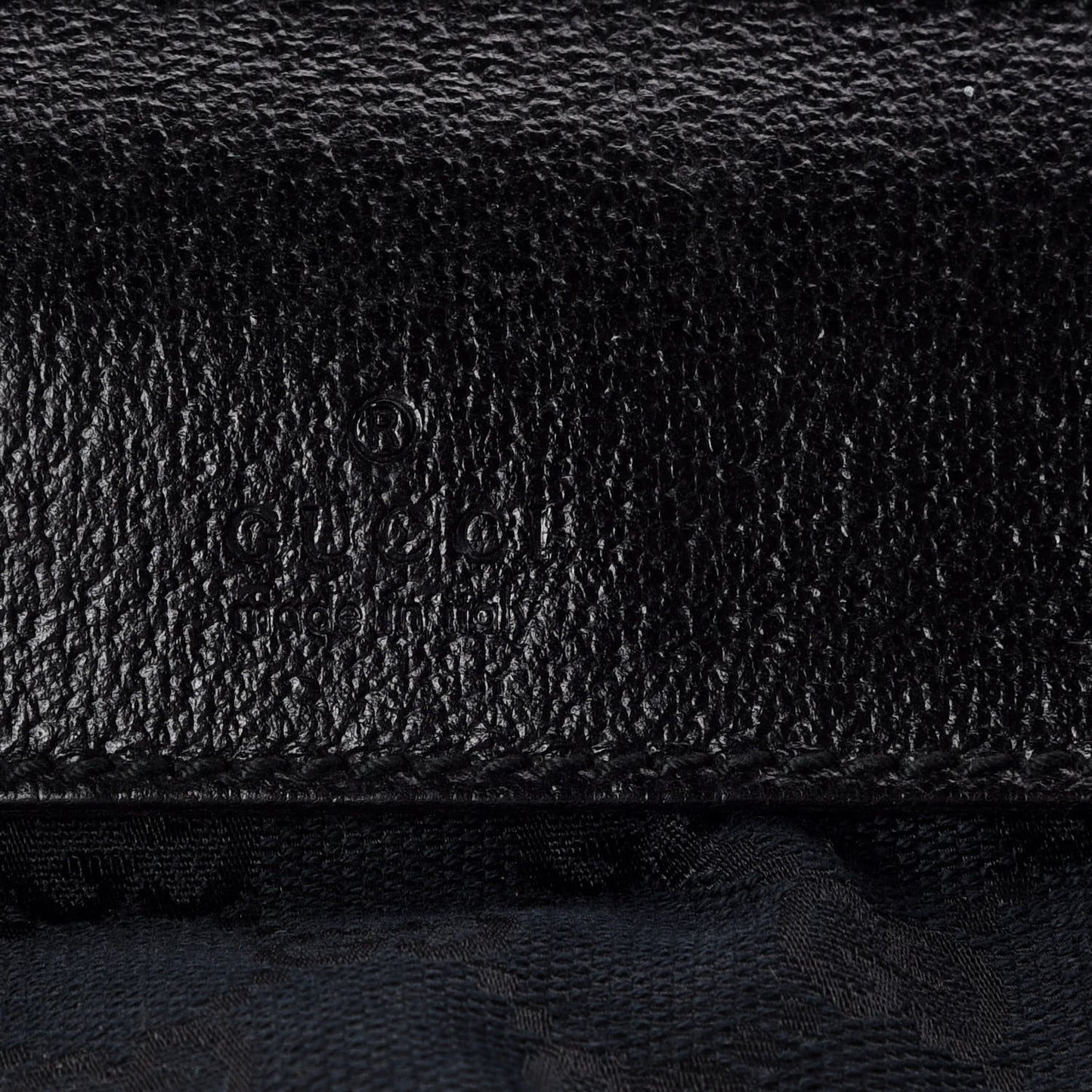 GG Monogram Double Pocket Belt Bag Black
