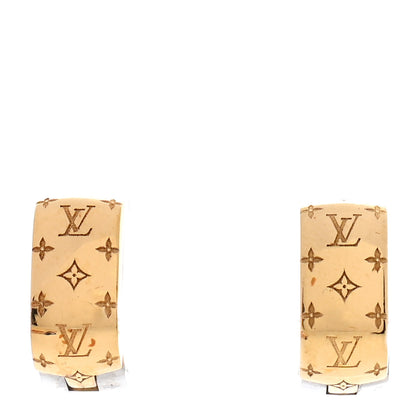 Louis Vuitton Nanogram Earrings Gold 1 of 4