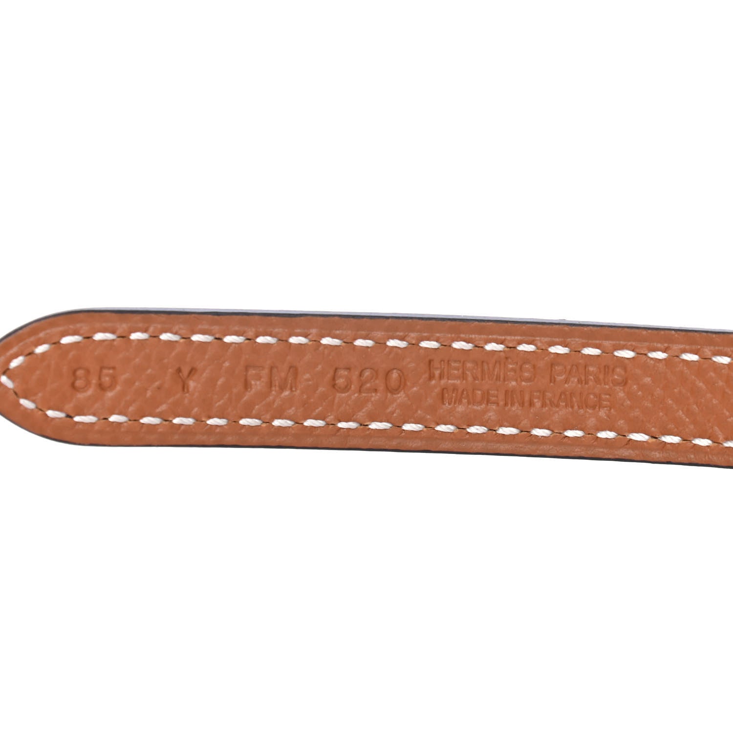 Hermes Swift Epsom 13mm 5382 Rock Belt 85 Black Gold 4 of 4