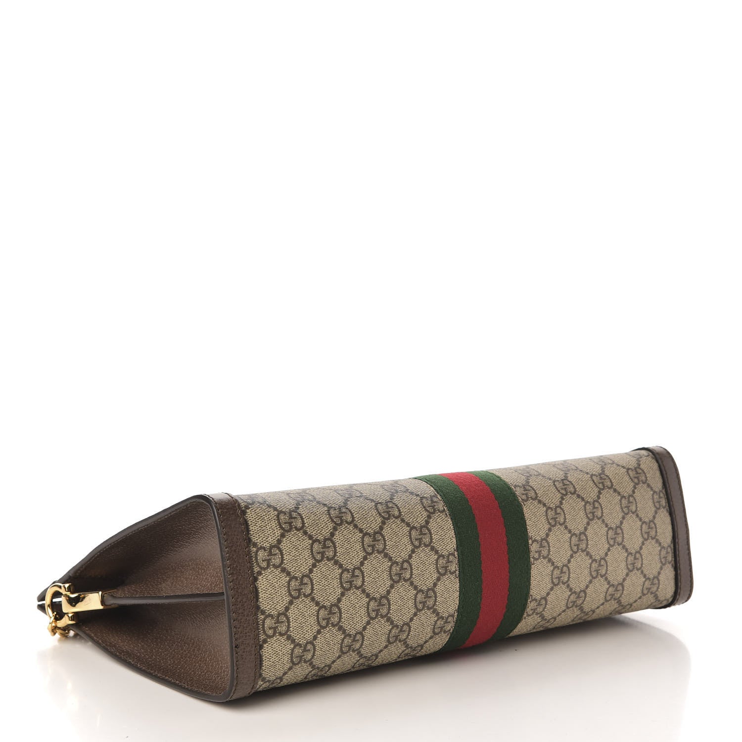 Gucci GG Supreme Monogram Web Medium Ophidia Chain Shoulder Bag Brown 4 of 11