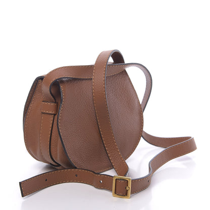 Chloe Calfskin Mini Marcie Round Crossbody Bag Tan 3 of 10