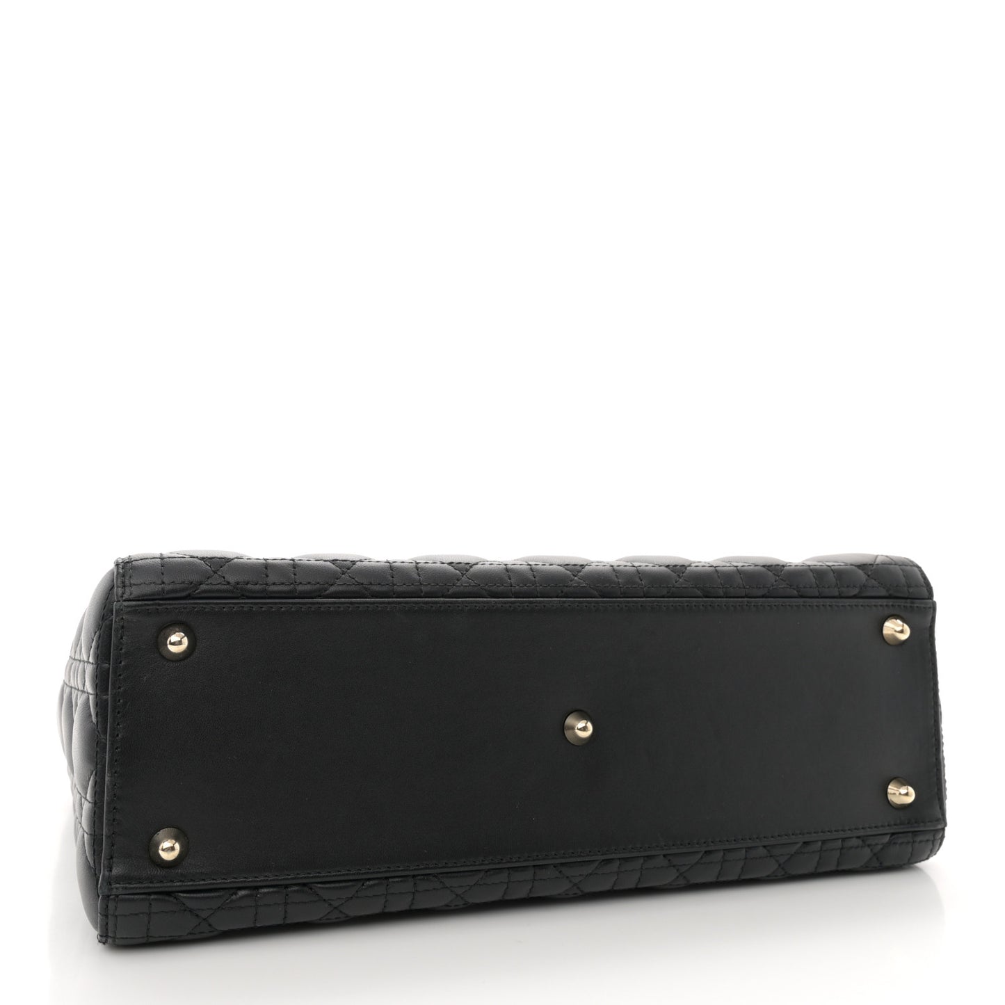 Lambskin Cannage Large Lady Dior Black
