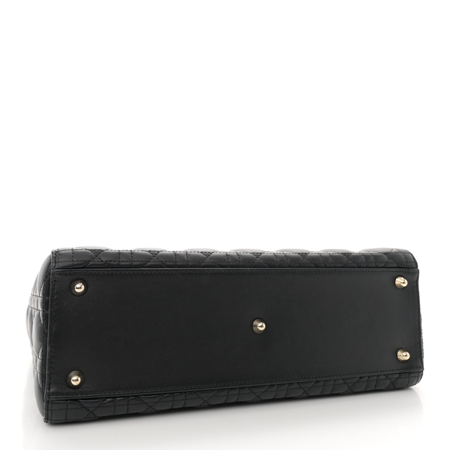 Christian Dior Lambskin Cannage Large Lady Dior Black 4 of 10