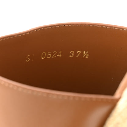 Christian Dior Calfskin Graphic Cannage Attitude Dior Wedge Slide 37.5 Camel 8 of 8
