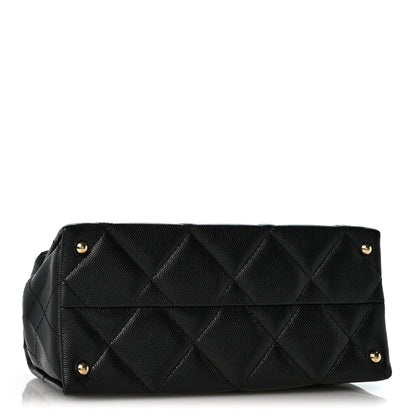 Chanel Caviar Quilted Mini Retro Twist Top Handle Flap Black 4 of 11