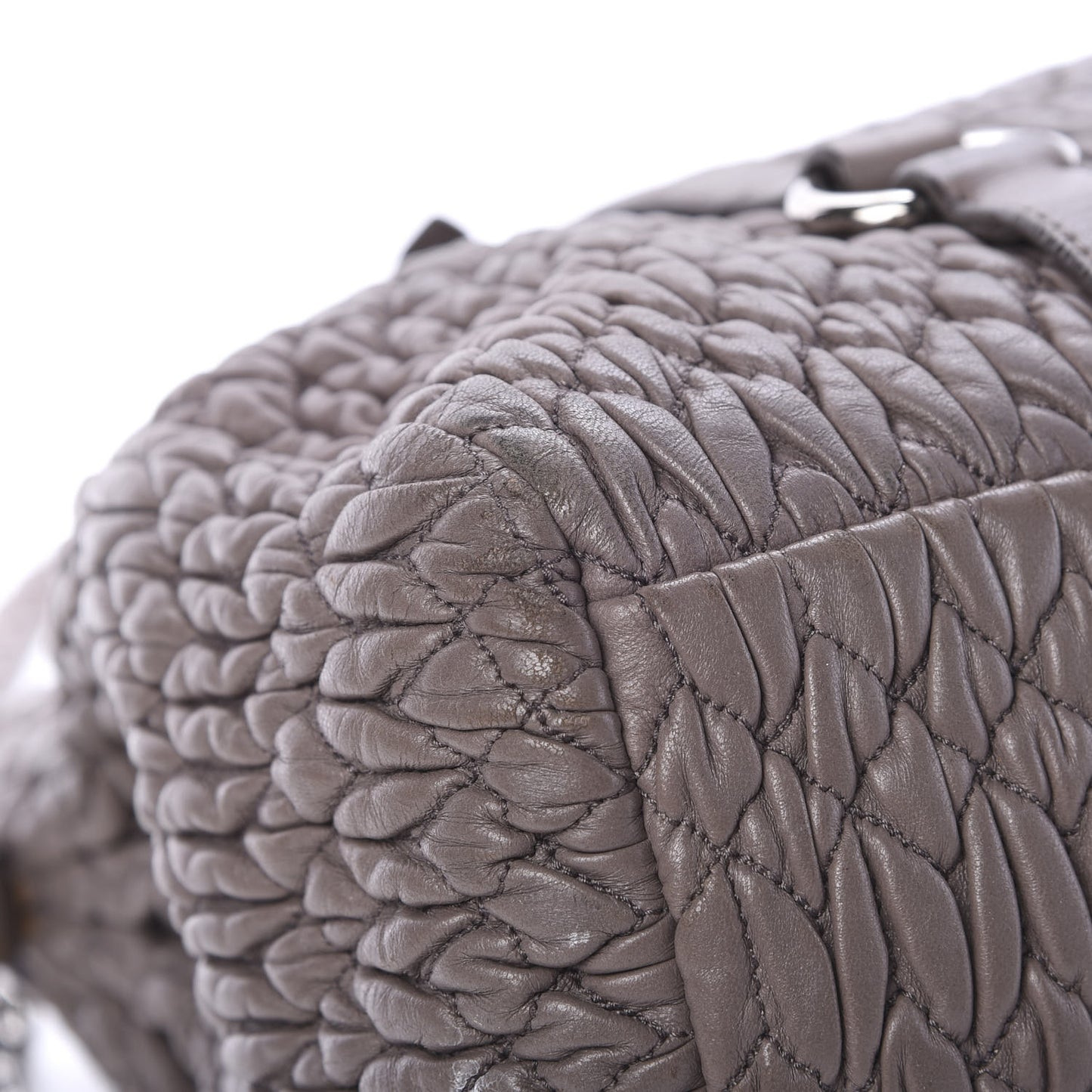 Nappa Matelasse Shopping Tote Argilla