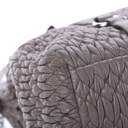 Miu Miu Nappa Matelasse Shopping Tote Argilla 12 of 17