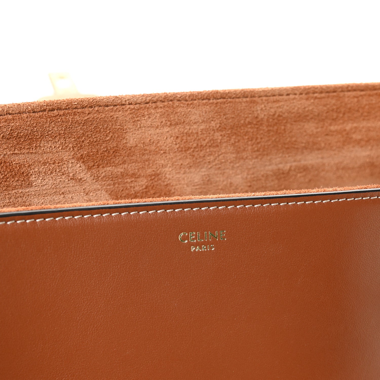 Celine Calfskin Large Soft 16 Bag Tan 6 of 12