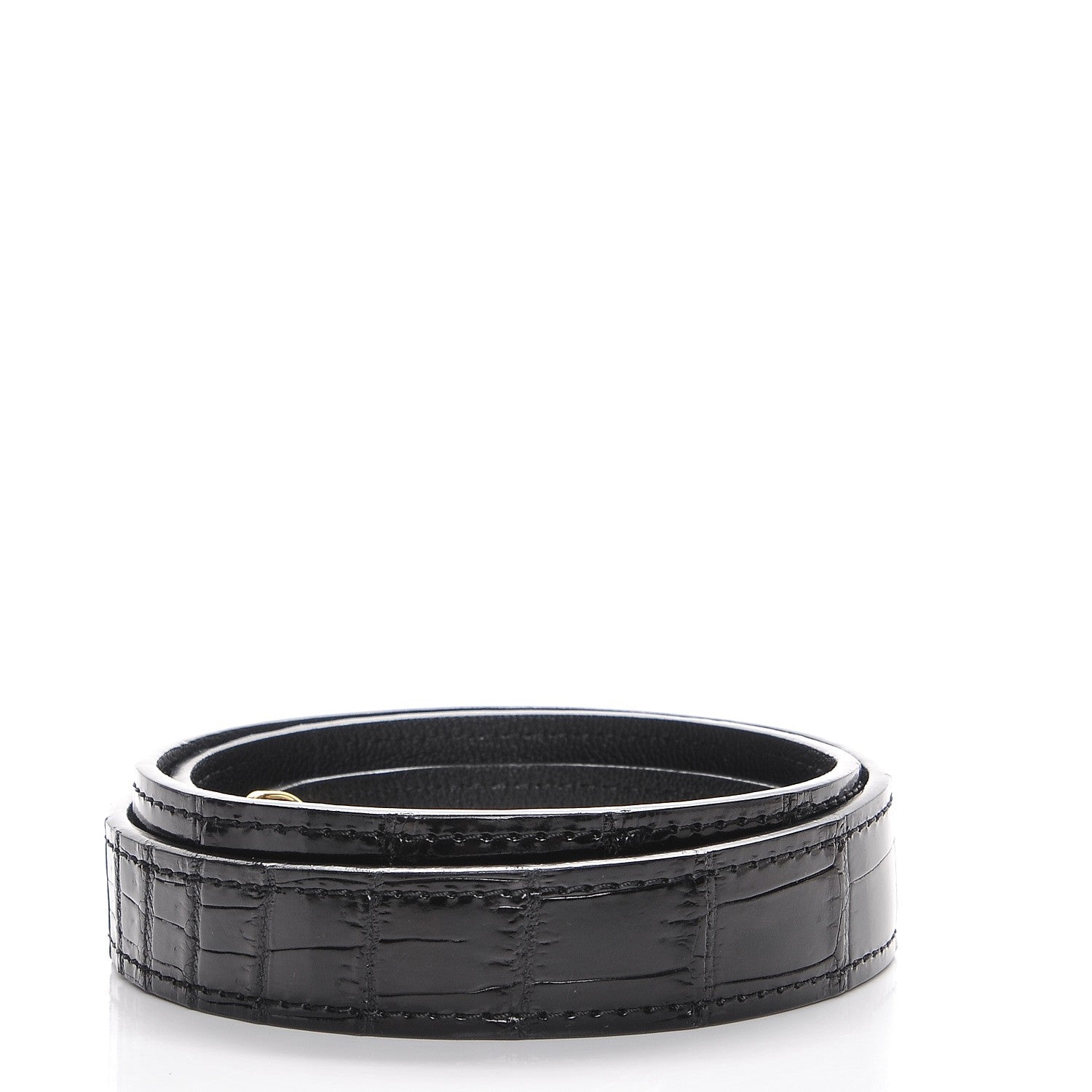 Louis Vuitton Alligator Vivienne Shoulder Strap Black 2 of 4