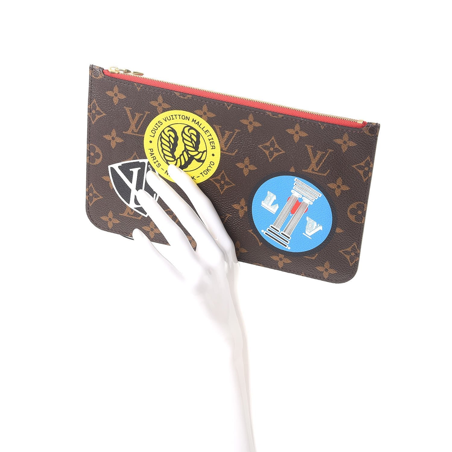 Louis Vuitton Monogram World Tour Neverfull MM GM Pochette 2 of 8