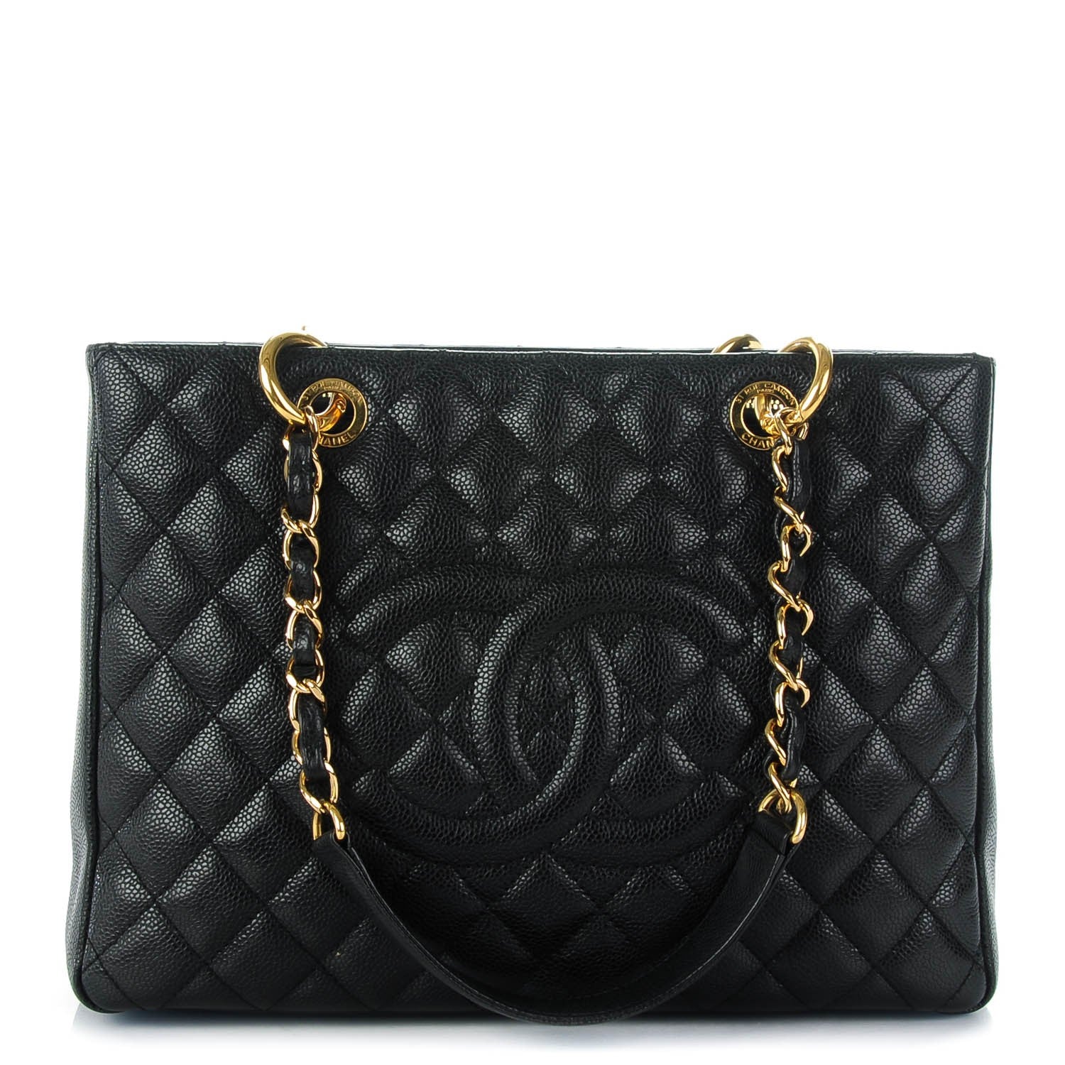 Chanel Caviar Grand Shopping Tote GST Black 1 of 7